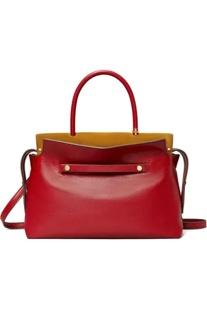 Tory Burch Väska, Dam, ONE Size, Läder, Mercer Texturerad Satchel