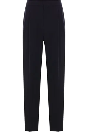 Giorgio Armani Byxor, Herr, L, Blå Byxor med Veckdetaljer