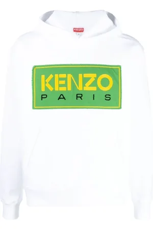 Kenzo Sweatshirts & Hoodies, Herr, L, Broderad logotyp hoodie