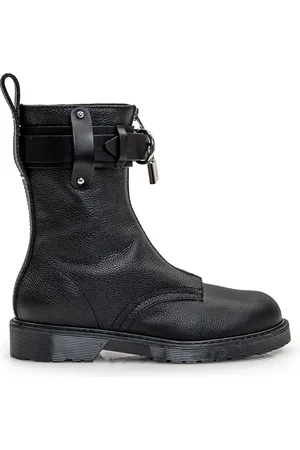 J.W.Anderson Skor, Dam, 37 EU, Läder, Padlock Embellished Biker Boots