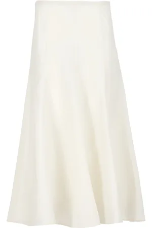 Khaite Kjol, Dam, XS, Bomull, Silk och Bomull Midikjol