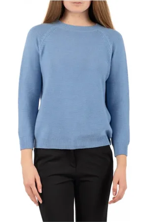 Max Mara Stickade tröjor & koftor, Dam, S, Bomull, Ledig T-shirt för helgen