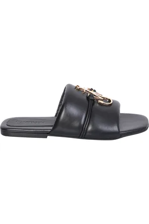 J.W.Anderson Skor, Dam, 36 EU, Läder, Svarta Sandaler Elegant Stil