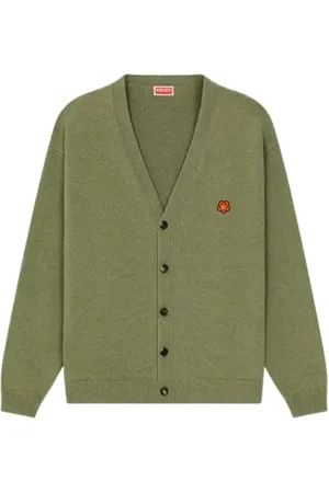 Kenzo Stickade tröjor & koftor, Herr, L, Preppy Cardigan