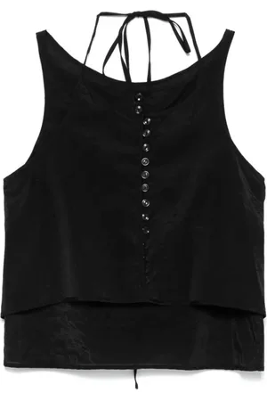 Low Classic Topp, Dam, S, Genomskinlig knapplös top