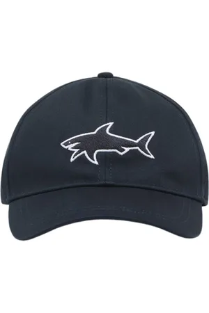 Paul & Shark Accessoarer, Herr, ONE Size, Bomull, Broderad 3D Shark Baseball Keps
