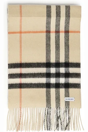 Burberry Accessoarer, unisex, ONE Size, Kashmir, Rutigt Tryck Reversibel Halsduk
