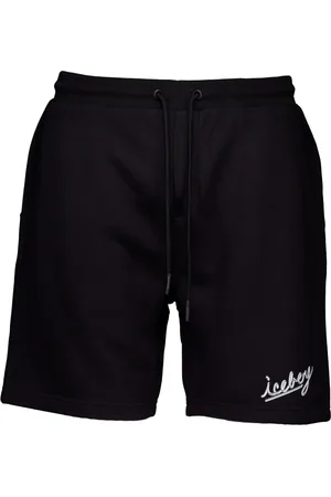 Iceberg Shorts, Herr, L, Bomull, Svarta Casual Shorts