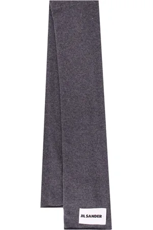 Jil Sander Accessoarer, Herr, ONE Size, Kashmir, Lyxig grå kashmirscarf