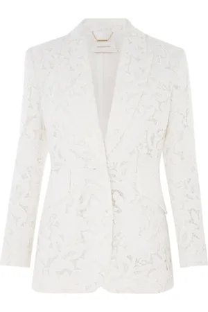 ZIMMERMANN Jacka, Dam, S, Organza, Ivory Lace Jacket