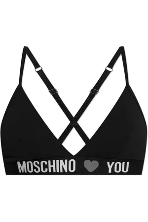 Moschino Underkläder, Dam, S, Bomull, BH med logotyp
