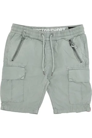 Alpha Industries Shorts, Herr, M, Bomull, Ripstop Jogger Shorts Grön