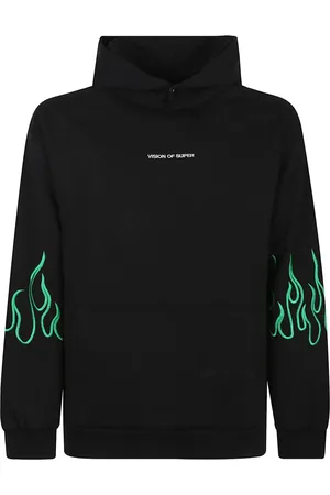 Vision Of Super Sweatshirts & Hoodies, Herr, S, Bomull, Svart Sweatshirt Komfort Stil Avslappnad Utflykter