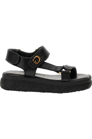 Guess Skor, Dam, 38 EU, Svarta Avslappnade Dam Sandaler