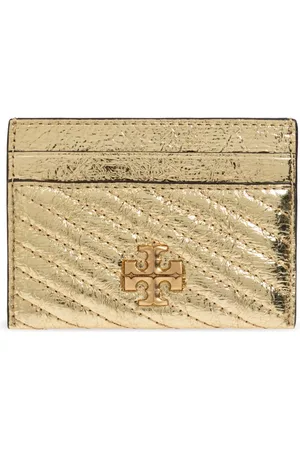 Tory Burch Accessoarer, Dam, ONE Size, Läder, Kira Moto Quilt Metallic Card Case