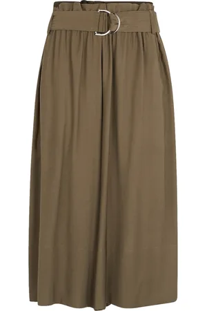Liu Jo Kjol, Dam, S, Polyester, Grön Bältesvida Benbyxor