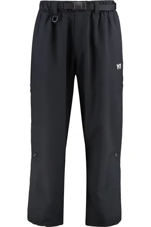 Y-3 Byxor, Herr, L, Bomull, Justerbara Byxor med Slitsar i Sidan