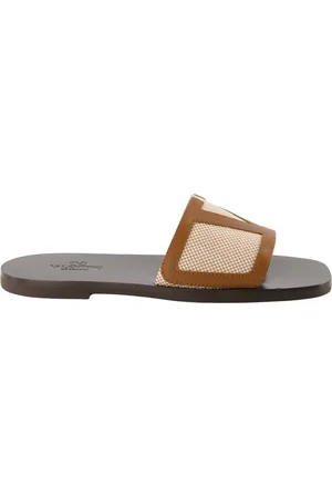 VALENTINO GARAVANI Skor, Herr, 39 EU, Läder, Viva Superstar Läder- och Canvas Sandaler