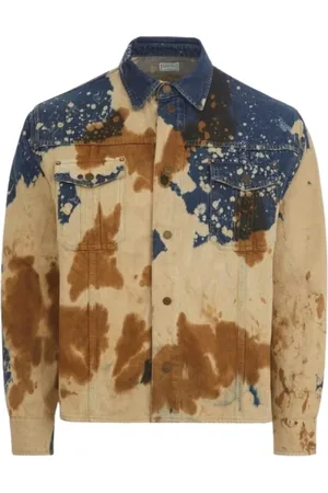 Guess Jacka, Herr, M, Denim, Bleached Denim Trucker Jacket