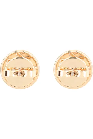 Tory Burch Accessoarer, Dam, ONE Size, Logotypörhängen