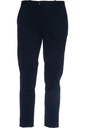 Circolo Byxor, Herr, L, Bomull, Marinblå Slim Fit Chino Byxor