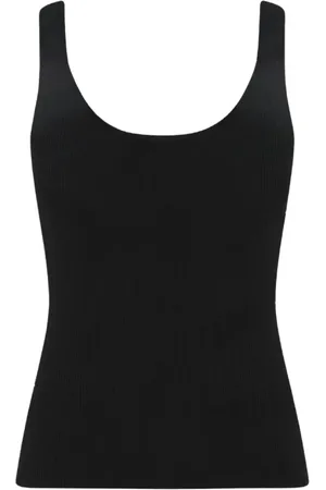 ZIMMERMANN Topp, Dam, M, Nylon, Svart Ribbad Tanktop