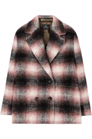 Paul Smith Kappa, Dam, S, Polyester, Double-Breasted Coat