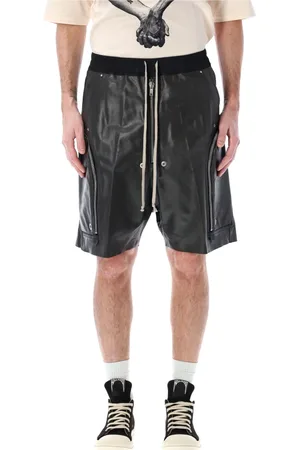 Rick Owens Shorts, Herr, L, Svarta Bauhaus Bela Shorts