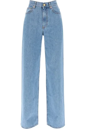 Blazé Milano Jeans, Dam, S, Denim, Jeans med vida ben i klassiskt tvättad denim