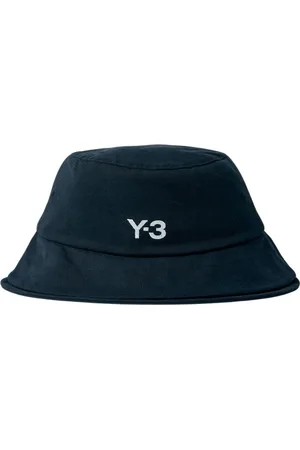 Y-3 Accessoarer, Herr, M, Bomull, Bomull Twill Logo Print Bucket Hat