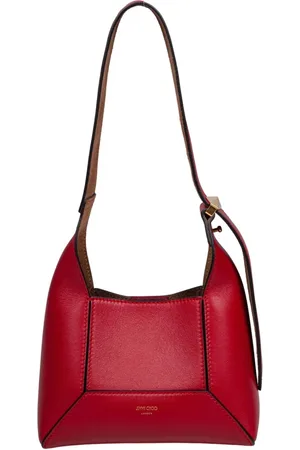 Jimmy Choo Väska, Dam, ONE Size, Läder, Röd Läder Diamant Axelremsväska