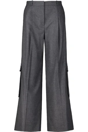 HUGO BOSS Byxor, Dam, L, Högmidjade utsvängda byxor