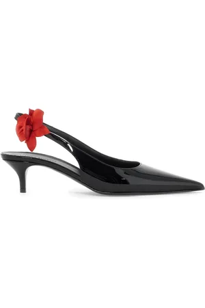 MAGDA BUTRYM Skor, Dam, 40 EU, Läder, Rosa Lackläder Slingback Décolleté