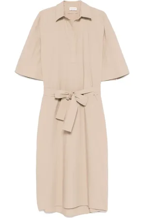 P.A.R.O.S.H. Klänning, Dam, L, Elegant Sand Klänningar Kollektion