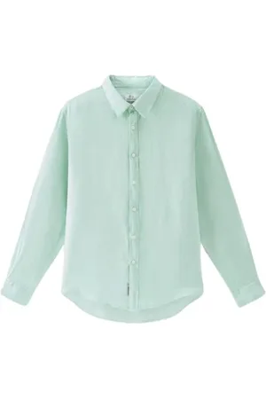 Woolrich Skjorta, Herr, S, Linne, Casual Linneskjorta