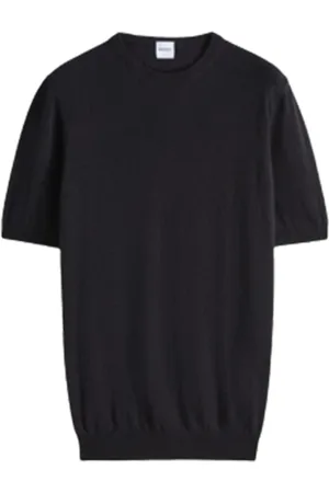 Aspesi Stickade tröjor & koftor, Herr, S, Bomull, Bomull T-shirt i svart