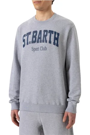 MC2 SAINT BARTH Sweatshirts & Hoodies, Herr, M, Bomull, Bomullströja med St. Barth-tryck