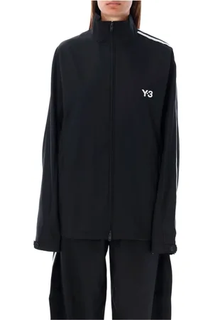 Y-3 Jacka, unisex, M, Polyester, Svart stickad track jacket