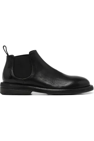 MARSÈLL Skor, Dam, 37 EU, Svarta Slip-On Stövlar i Kalvskinn