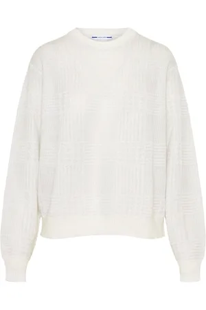 Jacob Cohen Stickade tröjor & koftor, Dam, M, Mohair Crew-neck Stickad Tröja
