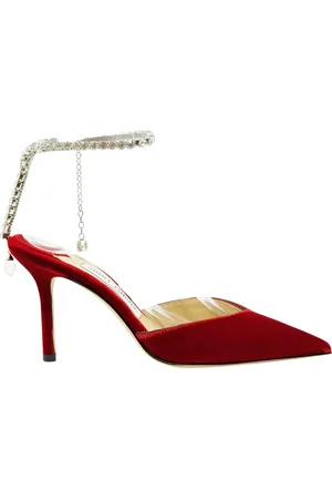 Jimmy Choo Skor, Dam, 38 EU, Velvet Saeda Slingback