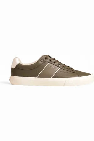 HUGO BOSS Skor, Herr, 43 EU, Läder, Läder Sneakers Höst/Vinter Kollektion