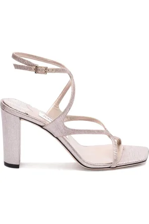 Jimmy Choo Skor, Dam, 37 EU, Läder, Azie 85 Högklackade Sandaler