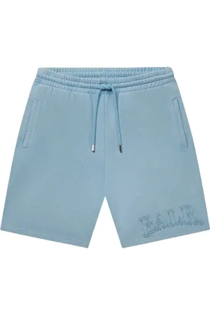 BALR. Shorts, Herr, L, Bomull, Urban washed sweat Bermuda shorts blå