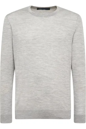 Kiton Stickade tröjor & koftor, Herr, M, Crew Neck Pullover