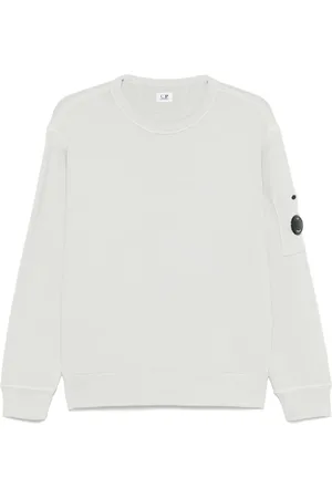C.P. Company Sweatshirts & Hoodies, Herr, L, Bomull, Klassisk Crewneck Sweatshirt