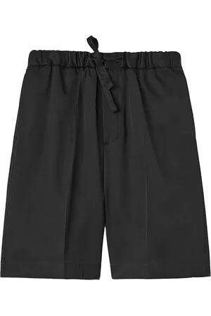 Jil Sander Shorts, Herr, S, Bomull, Minimalistiska Svarta Shorts