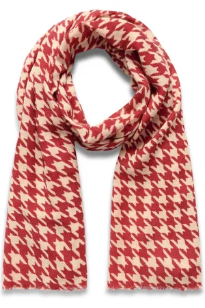 Part Two Accessoarer, Dam, ONE Size, Houndstooth Scarf Salsa Style