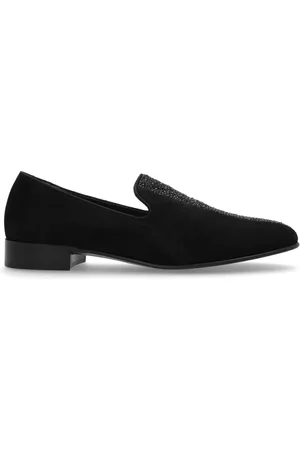 Giuseppe Zanotti Skor, Herr, 42 EU, Läder, Loafers skor med skimrande kristaller
