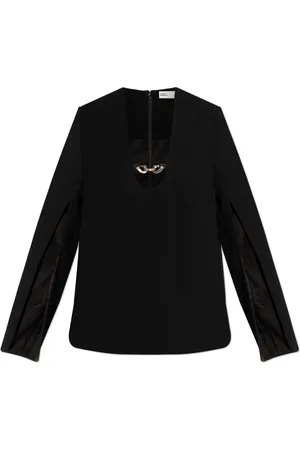 Tory Burch Topp, Dam, XS, Bomull, Långärmad topp med slits